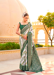 Nakshatra Green Printed Saree