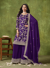 Nakshtara Voilet Party Wear Punjabi Suit