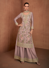 Nakshatra Mauve Heavy Embroided Festive Wear