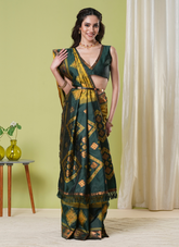 Nakshatra Mustard Banarasi Saree