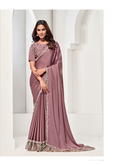 Nakshatra Mauve Silk Saree