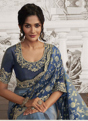 Moonlit Mirage Wedding Saree