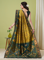 Nakshatra Mustard Banarasi Saree