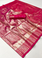 Nakshatra Pink Kanjeevaram saree