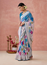 Nakshatra White Premium saree