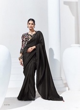 Nakshatra Black Saree