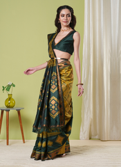 Nakshatra Mustard Banarasi Saree
