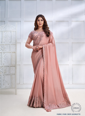 Nakshatra Pristine Peach Saree