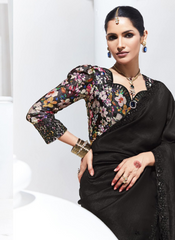 Nakshatra Black Saree