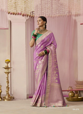 Nakshatra Light Lavender silk saree