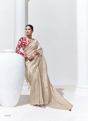 Nakshatra Dark Cream Saree