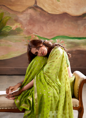 Nakshatra Green Banarsi Georgette saree