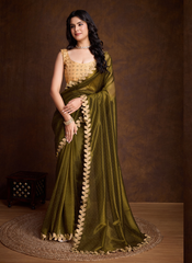 Nakshatra Olive Green Saree