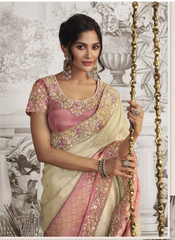 Rosé Royale Jacquard Saree