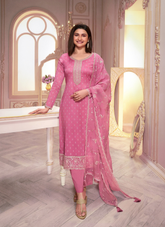 Nakshatra Pink Light Party Wear Suit