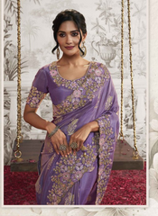Imperial Lavender Bliss Saree
