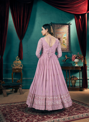 Nakshatra Pink Georgette Suits