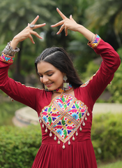 Nakshatra Gamathi Patch work Gown