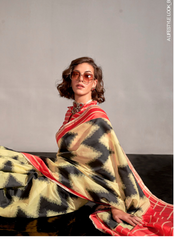 Nakshatra Geometric Zigzag saree