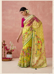 Nakshatra Yellow Premium saree