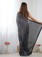 Nakshatra Black Dazzling Saree