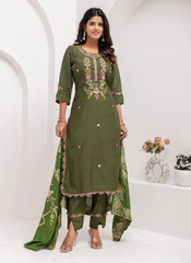 Nakshatra Mahendi Readymade Silk Suit