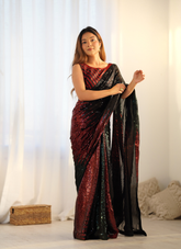 Nakshatra Black Dazzling Saree