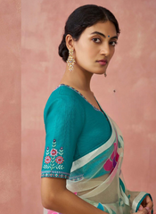 Nakshatra Cream Premium saree