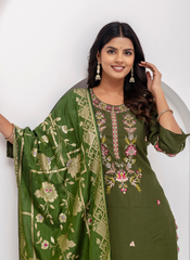 Nakshatra Mahendi Readymade Silk Suit