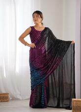 Nakshatra Black Dazzling Saree