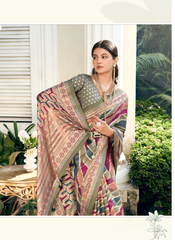 Nakshatra Pista Lehariya Saree