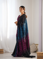 Nakshatra Black Dazzling Saree