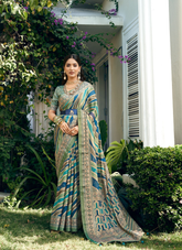 Nakshatra Blue Lehariya Saree