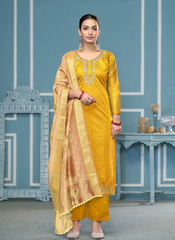 Nakshatra Yellow Daily Wear Salwar Kameez