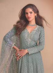 Nakshatra Blue Sharara Suit