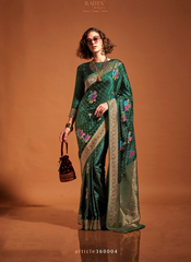 Nakshatra Green Silk Saree