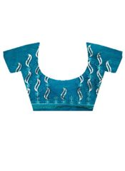 Nakshatra Rama Green Embroidered Saree