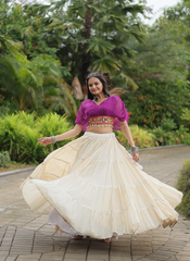 Nakshatra Purple Chaniya choli