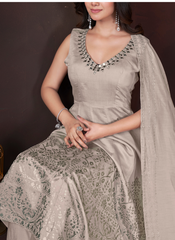 Nakshatra Chiku Foil Printed Readymade Palazzo Suit