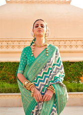 Nakshatra Green Printed Saree