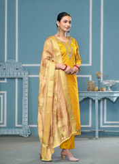 Nakshatra Yellow Daily Wear Salwar Kameez