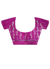 Nakshatra Magenta Embroidered Saree