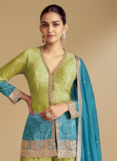 Nakshatra Sky Party Wear Garara Suit