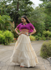 Nakshatra Purple Chaniya choli