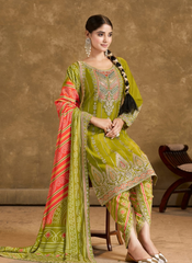 Nakshatra Bandhini Partywear Green Dhoti Suit Set