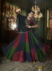 Nakshatra Black Multicolored Navratri Lehenga Choli