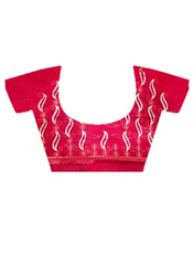 Nakshatra Red Embroidered Saree