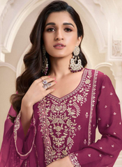 Nakshatra Wine Pakistani Salwar Kameez