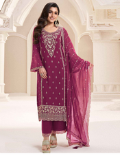 Nakshatra Wine Pakistani Salwar Kameez