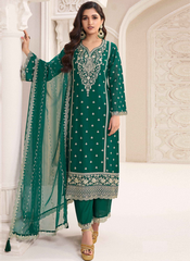 Nakshatra Green Pakistani Salwar Kameez
